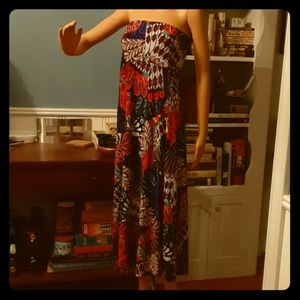 Bright color convertible winwin dress/skirt sz S